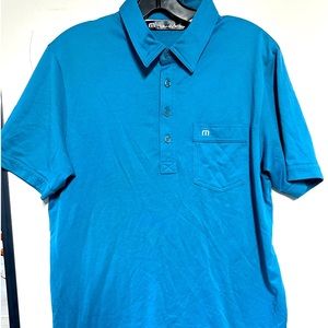 Travis Mathew Shirt sz S Golf Polo Performance - 58% Pima Cotton - 42% Polyester